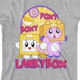 thumbnail image 5 of LankyBox Boxy & Foxy Crew Neck Short Sleeve Athletic Heather Boy's T-shirt-XS, 5 of 5