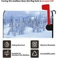 thumbnail image 6 of Snow Winter Forest Mailbox Cover Snowflake Christmas Trees Pine Freeze Xmas Magnetic Mailbox Covers Winter Holiday Mail Box Wraps Post Letter Cover Standard Size 18x21 Inch for Yard Home, 6 of 6