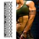 thumbnail image 4 of Tatuajes Marcador Corporal Pegatina Tatuaje Semipermanente Impermeable (5 5x21cm) 4 Uds., 4 of 9