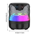 thumbnail image 2 of PAVEOS - Altavoz Bluetooth pequeño para adolescentes, regalo de moda, luz nocturna genial, altavoz Bluetooth para exteriores, portátil, con conector de audio Bluetooth, adecuado para, 2 of 5
