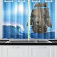 thumbnail image 4 of CADecor Sailboat Print Sail Boat Art Window Treatment Panel Curtains Window Curtain Kitchen Curtain,Two Piece 26x39 Inches, 4 of 4