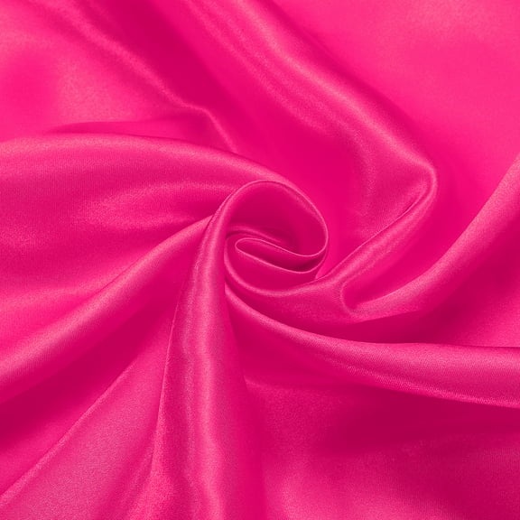 Rose Red Satin Fabric by the Yard, 2 Yards 60" Wide Silky Satin Fabric Solid Satin Cloth Fabric for Bridal Dress Wedding Decorations Crafts Sewing