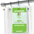 thumbnail image 1 of Forro de cortina de ducha Clean Healthy Living PEVA transparente, 1 of 4