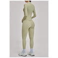 thumbnail image 7 of PISONIC 3 Piece Workout Sets for Women, Zipper Long Sleeve Jacket, Tank Top and High Waist Leggings Yoga Gym Sets, 7 of 7