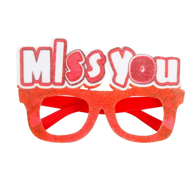 Fiudx Gafas de San Valentín, Accesorios Fotográficos Divertidos, Montura Flexible y Cómoda, Diseño Robusto y Duradero, Perfectas para Presentaciones, Fiestas de Disfraces y Ocasiones Especiales (Paqu