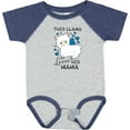 thumbnail image 3 of Inktastic This Llama Loves His Mama with Blue Hearts Boys Baby Bodysuit, 3 of 5
