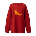 thumbnail image 3 of Qiopertar Blouse à Manches Longues Imprimée Mode Automne pour Femmes Col Rond Pull Décontracté Offres de la Semaine Liquidation à Moins de 5$ jusqu'à 90 % de Réduction, 3 of 3