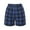 Blue, variant on Lndajk Toddler Kids Plaid Shorts Elastic Waist Side Pockets Relaxed Fit Checkered Pattern Summer Loose Sports Casual Pants for Boys Girls Black 2 Years