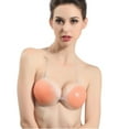 thumbnail image 5 of Women Thick Invisible Gathered Lift Sticky Bra Breathable Front Button Silicone Bras, 5 of 5