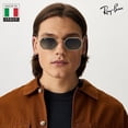 thumbnail image 7 of Ray-Ban RB3556N OCTAGONAL CLASSIC Square-Round Shaped Non-Polarized Sunglasses for Men & Women - Includes Official RAYBAN Eyewear Kit - Ideal Formal & Casual Wear Sunglasses - Blue Gradient Lens, 7 of 7