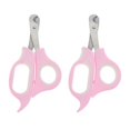 thumbnail image 2 of Cortaúñas para Mascotas Zulema 2 Pares Rosado Acero Inoxidable, 2 of 8