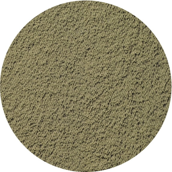 Ahgly Company Machine Washable Indoor Round Transitional Brass Green Area Rugs, 8' Round