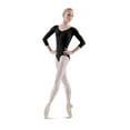 thumbnail image 1 of Bloch Dance Justaucorps à Manches 3/4 pour Femmes, Noir, Grand, 1 of 3