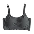 thumbnail image 4 of Ticikt Girls Padded Training Bra – Crop Cami Training Bras for Girls. Seamless Bra Design with Removable Padding,Color:Grey,Size:9-10 Years, 4 of 9