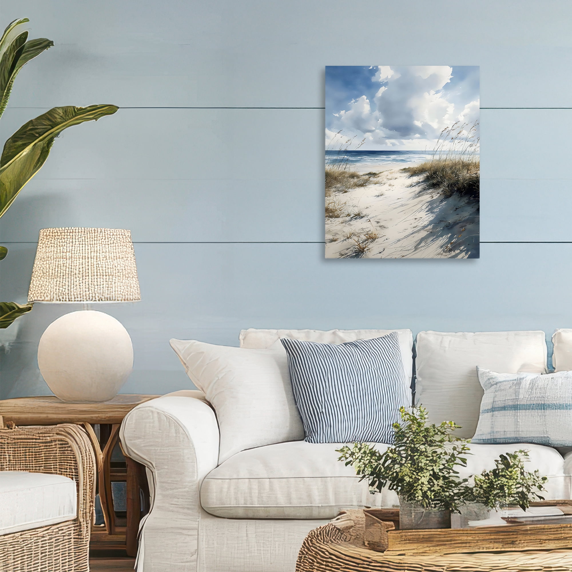 Stupell Industries Dune Beach at Midday Canvas Wall Art, design by Franklyn Gregory