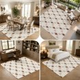 thumbnail image 5 of Area Rugs 5'x7', Floral Plaid Carpet Runner Indoor Outdoor Rugs Home Decor Aesthetic, Vintage Flowers Checkered Farmhouse Rural Non Slip Mats Washable Accent Rug for Living Room Bedroom, 5 of 8
