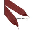 thumbnail image 3 of INSPIRE CHIC Unisex Solid Color Wrinkled Extra Wide Flat Athletic Shoe Laces for Sneakers, 3 of 5