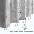 thumbnail image 6 of Gray Christmas Snowman Pattern Shower Curtain 84"x72" ,Bathroom Decorative Shower Curtains Set with 12 Hooks,Modern Waterproof Washable Shower Curtain, 6 of 6
