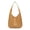 Biscuit Beige, variant on Soft Pebbled PU Hobo Shoulder Bag, Large Capacity Casual Tote Purse for Women, Coffee Brown