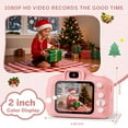 thumbnail image 2 of PayUSD Kids Camera for Girls Boys 32GB 1080HD Selfie Digital Cameras Video Toddler Toys Christmas Birthday Gift Age 3-10, Pink, 2 of 9