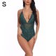 thumbnail image 1 of Mono sexy mono de cosplay suave mono de tela con pantalla de encaje para mujeres adultas, verde negruzco, S AweSitey XX000036-07, 1 of 7