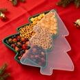 thumbnail image 6 of Shoreew 1/2Pcs Christmas Serving Tray with Lid Snacks Cookies Cosmetics Stationery Holiday Container Festive Gift Organizer, 6 of 7