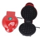 thumbnail image 5 of Mini Waffle Maker Stick Proof Double Sided Round Multifunctional Breakfast Machine for Toast Sandwich BRA Round Plug 110V Red, 5 of 5