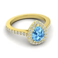 thumbnail image 3 of Diamond-Capitals 1.35 Ct Fine (F-G/VS1) Natural Diamond Blue Topaz Gemstone Proposal Ring for her Solid 18K Yellow Gold Size 7.5, 3 of 8