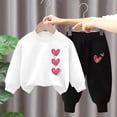 thumbnail image 2 of JUMEYU Fall Outfit Toddler Boy Toddler Baby Boy Outfit Sweatshirt Top Pants 2pcs Set Little Boys Fall Winter Warm Clothes 3 6 9 12 24 Months 2T 3T 4T (A,1-2 Years), 2 of 4