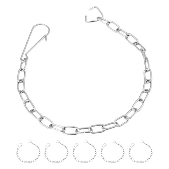 6 Pcs Automatic Toilet Seat Stainless Steel Chain