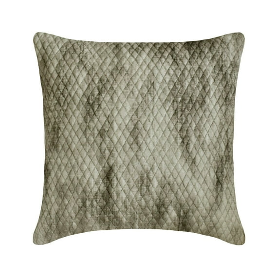 Cushion Cover For Sofa, Grey 18"x18" (45x45 cm) Throw Pillows, Suede Ombre & Quilted Throw Pillows For Couch, Geometric Pattern Modern Style - Concrete Element
