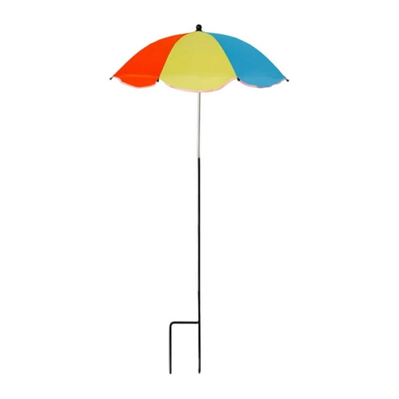 Upgraded Outdoor Umbrellas, Adjustable Angles Shade Cover, Sturdy Garden Sun Umbrella, Larger Size for Potted & Garden Beds, Metal Frame