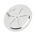 Cabin Ventilation Plate Marine Grade Stainless Steel Round Louver Vent Cover with Side Knob for
