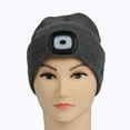 thumbnail image 2 of Douhoow Unisex Bluetooth LED Light Beanie Hat,Hands Free Headlamp Headphone Cap, 2 of 5