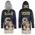 thumbnail image 3 of Happy New Year Shih Tzu Welcome 2025 Balloon Firework Party All Over Print 3D Hooded Duffle Toggle Coat Lion Dog Lover Gifts - 01014, 3 of 6