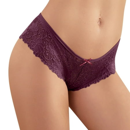 vbnergoie Women Thong Breathable Briefs Lace Hollow Cotton Panties Long Boy Shorts Underwear for Women Cotton French Cut Underwear for Women Underwear Men Bikini