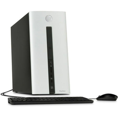 HP Snow White Pavilion 550-140 Desktop PC with Intel Core i3-4170 Dual-Core Processor, 8GB Memory, 1TB Hard Drive and Windows 10 Home (Monitor Not Included)