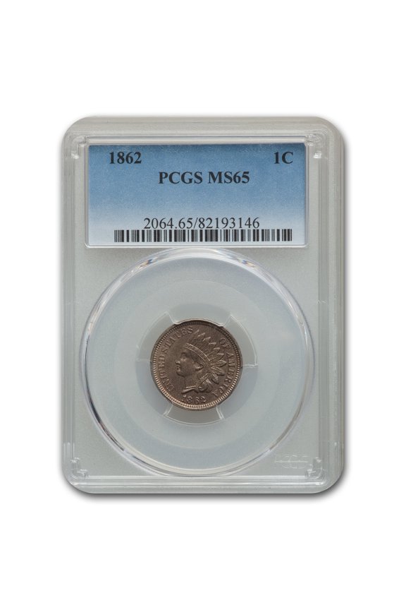 1862 Indian Head Cent MS-65 PCGS