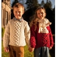 thumbnail image 4 of Aran Woollen Mills Knitted Sweater for Kids 100% Premium SuperSoft Merino Wool Pullover for Children Made in Ireland, 4 of 7