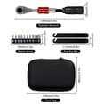 thumbnail image 2 of Mistaha Kit d'Outils de Réparation de Vélo avec Clé à Cliquet Double Directionnelle et 10 Têtes Interchangeables - Ensemble de Maintenance Compact et Portable, 2 of 6