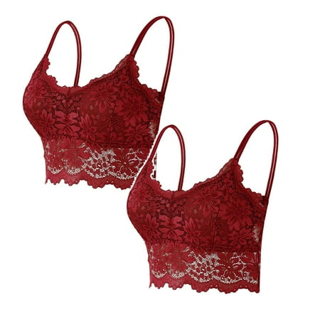 Kcodviy 2Pcs Strapless 1 Piece Bra Pack Bras For Women Summer Bandeau Bra Plus Pack Bras For Women Size Strapless Bra Comfort Pack Bras For Women Wireless Bra Padded Top Bra For Women Pack Bras F