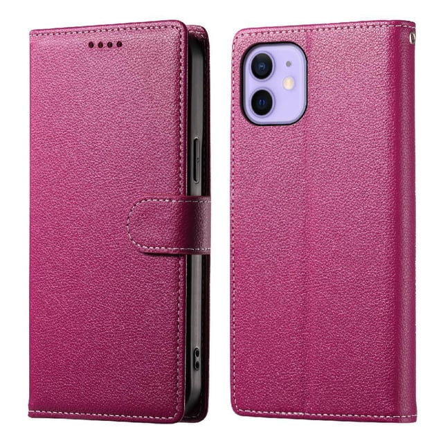 Funda para FOXDOCK iPhone 12– Cuero Premium, 3 ranuras para tarjetas, Protección contra impactos