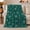 Green Snowflakes, variant on Folk Art Poinsettia Pattern in Traditional Holiday Style for Holiday Lovers, Holly Pine Snowflake Scene, Warm Flannel Blanket for Bedroom and Family Room, Christmas Gift, Winter Home Decor