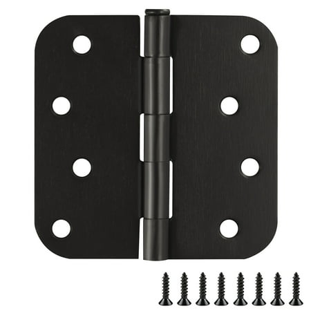 Design House 6-Pack 4" H x .625" Radius Butterfly Interior/Exterior Door Hinges, Oil Rubbed Bronze