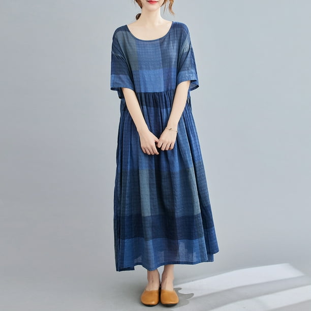 Cotton 1 piece 2025 long dress