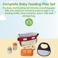 thumbnail image 2 of PlanToys® Baby Doll Feeding Set for Kids | Wooden Pretend Play Baby Care Accessories with Bag, Bottles, Bib, Spoon & Food Box | Montessori Toy for Toddlers | Eco-Friendly Doll Accessory Kit, 2 of 8