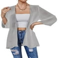 thumbnail image 3 of AMERTEER Veste en Chiffon Transparent pour Femmes Couverture Décontractée Hauts Légers Cardigans de Plage Blouse Châle, 3 of 6