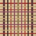 thumbnail image 1 of Ahgly Company Tapis d'Intérieur Lavables en Machine Carrés Transitionnels Bruns Rouges, Carrés de 8', 1 of 7
