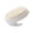 White, variant on VMWMSSR Handheld Silicone Bath Exfoliating Brush, Ergonomic Hook Grip Body Scrubber, Soft Silicone Bristle Shower Cleansing Brush For Dead Skin Removal(Blue-3.54")