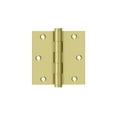 thumbnail image 3 of 3.5" x SQR Solid Brass Hinge 2/pk - Polished Brass, 3 of 3